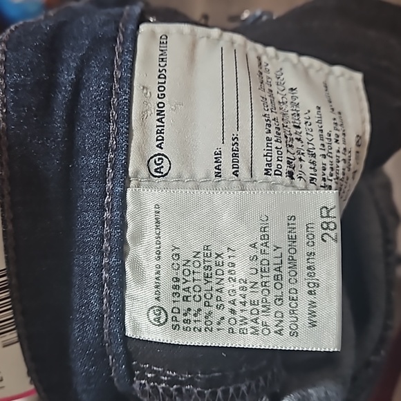 AG Adriano Goldschmied Legging Ankle Jeans in dark wash women 28 R - Picture 5 of 10